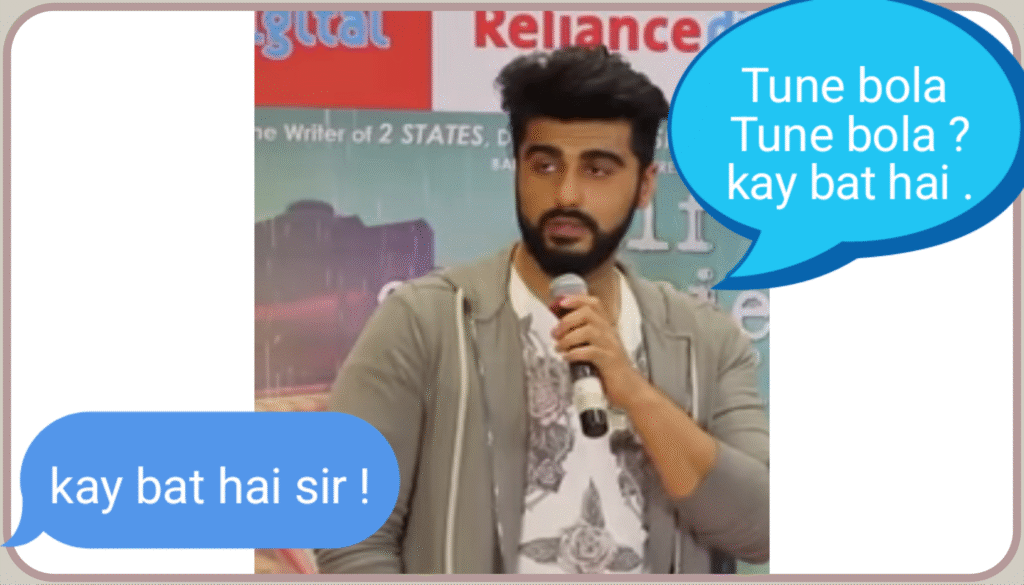 TUNE BOLA KAY BAT HAI ?